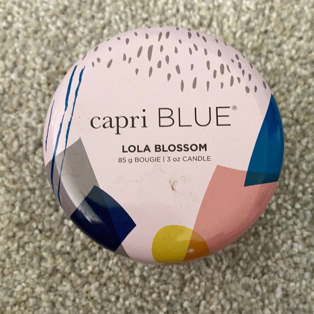 Capri blue Lola blossom candle